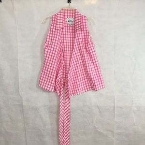 Pink Plaid Button Up Shirt